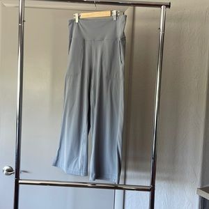Grey wide leg Lulu lemon crop pants